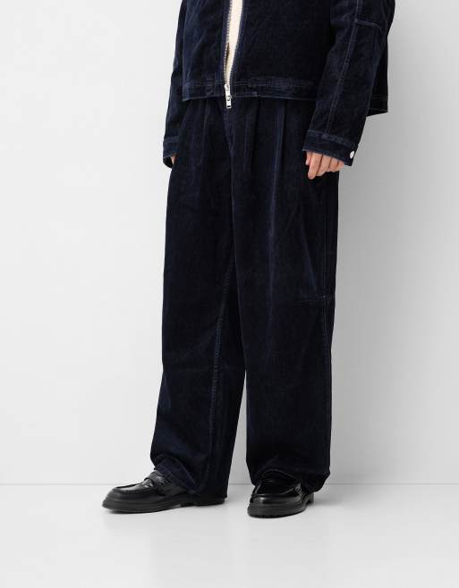 Bershka Collection denim jeans in dark blue (part of a set)