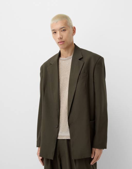 Bershka – Collection – Khakifärgad kavaj 