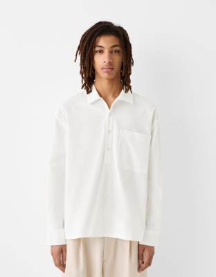 Bershka Collection over head shirt in white | ASOS