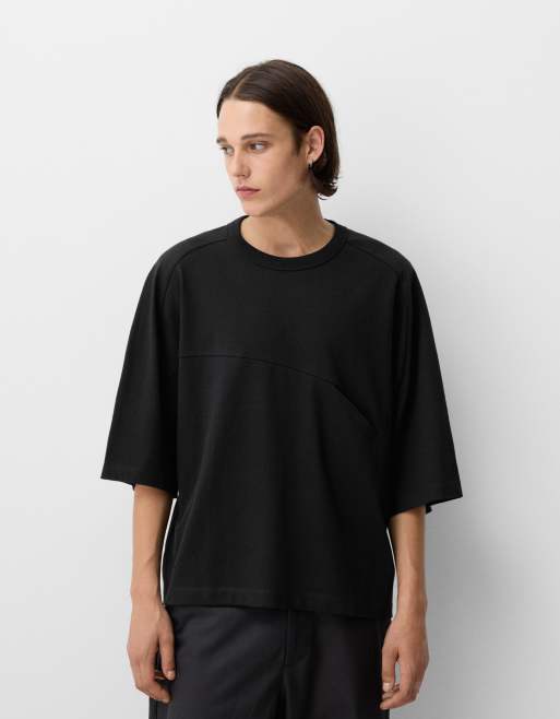 Bershka - Collection - Oversized T-shirt in zwart