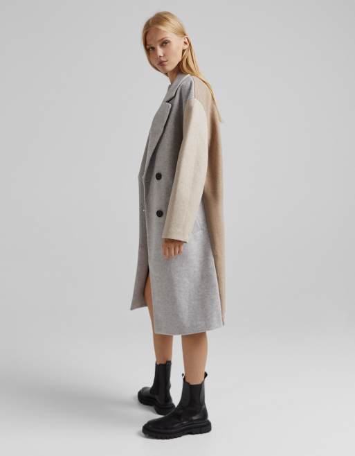 Asos color block coat deals
