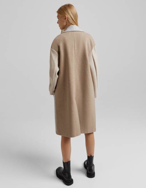 Asos color block coat outlet