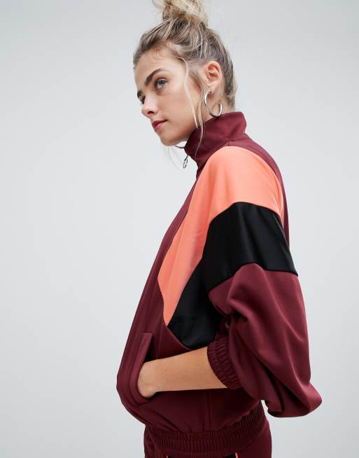 Bershka colour block jacket sale