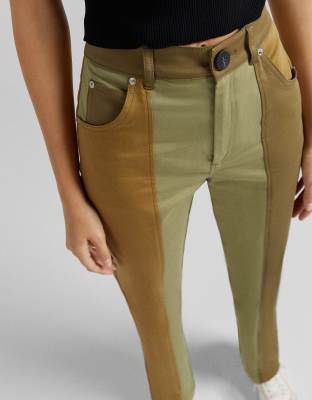 military colour jeans