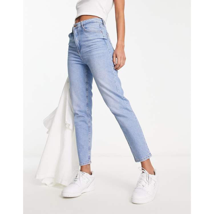 Very light blue mom jeans in responsible cotton Jeans bar Products  22DALIABTC — Elora