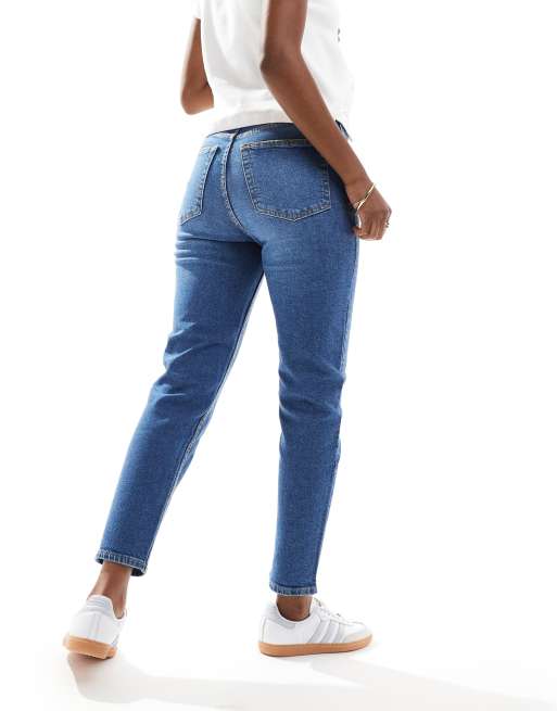 Bershka comfort fit mom jean in light blue