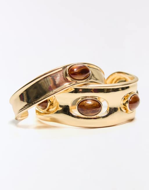 Bershka - Confezione di bracciali color oro