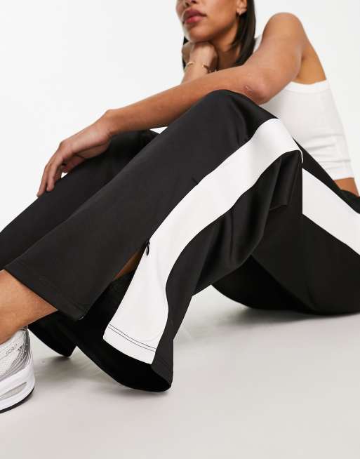 Bershka contrast panel track pants in black ASOS