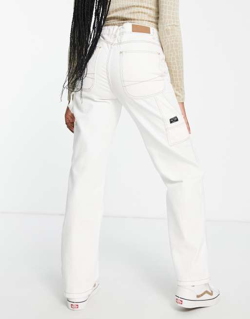 White Monogram Patch Jeans - Women - Ready-to-Wear