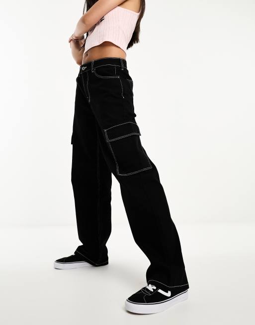 Black skater pants store womens