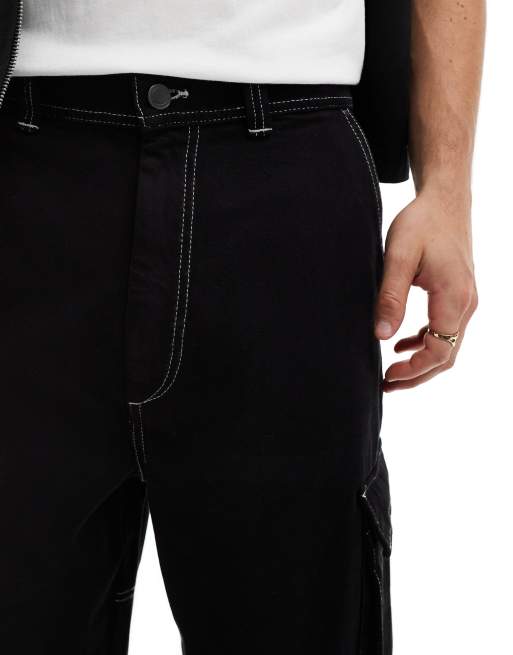 【BAON】[unisex] Nikiko Banding Stitch Bermuda Cargo Pants BAON】[unisex] Nikiko Banding Stitch Bermuda Cargo Pants