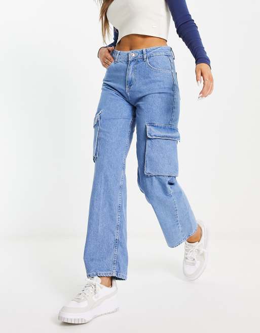 Bershka denim hot sale pants