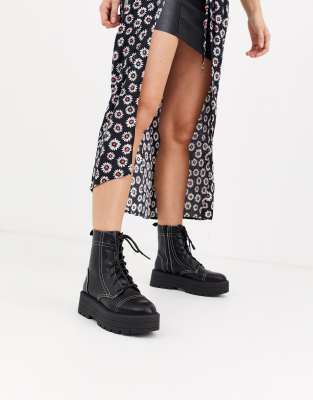 biker boots bershka