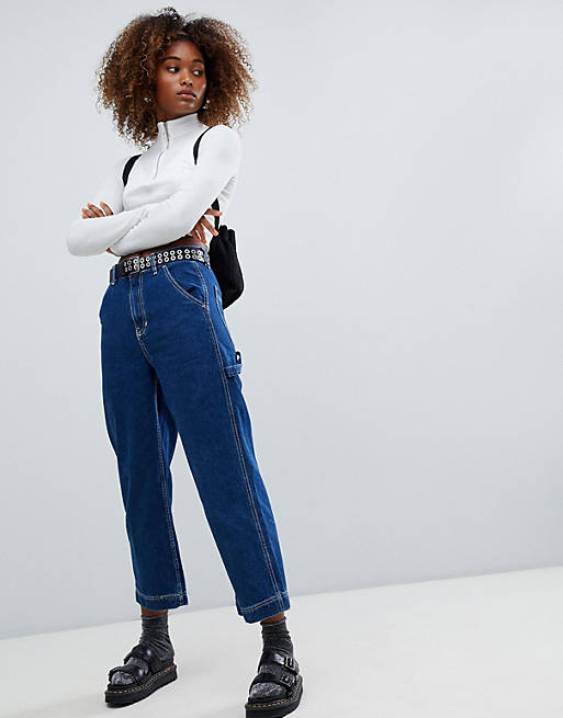 Bershka Contrast Stitch Jeans | ubicaciondepersonas.cdmx.gob.mx