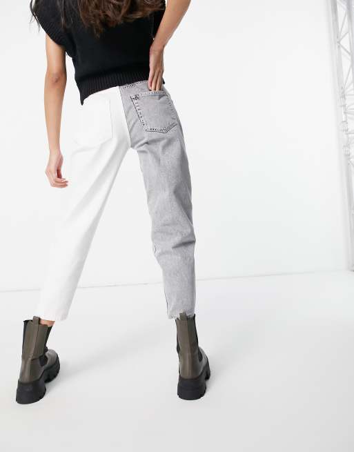 Black and white two tone sale jeans