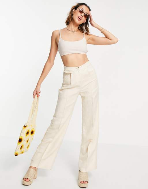 Asos hotsell linen trousers