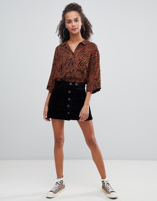 Black a hotsell line skirt asos