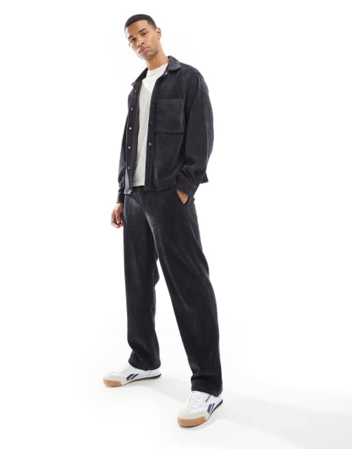 Bershka cord baggy set
