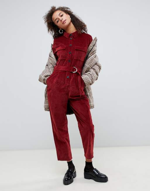 Bershka cheap utility jumpsuit