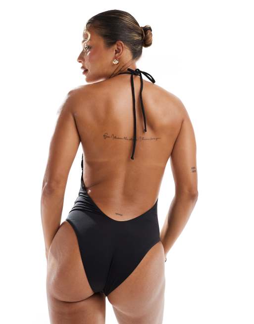 Costume Intero Costumi Bershka Bershka Costume Da Bagno Nero