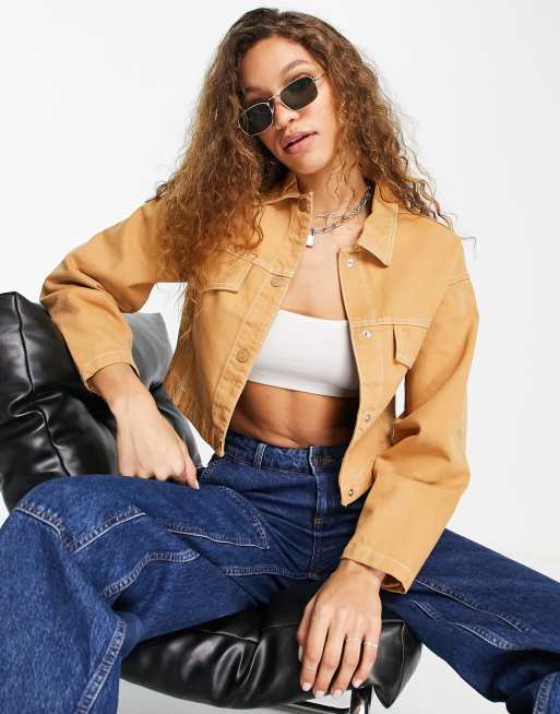 Tan canvas jacket sale