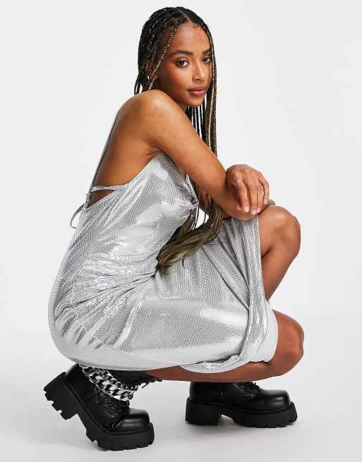 Bershka 2024 silver dress