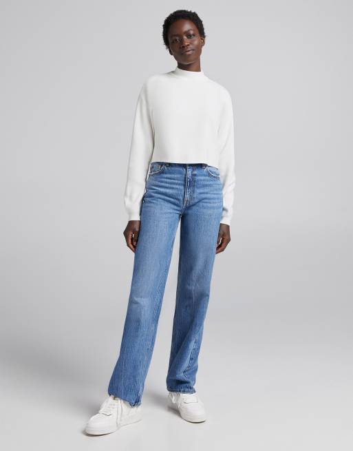 Bershka cropped online jumper