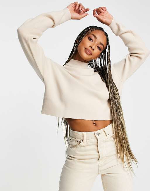 Bershka hot sale cropped sweater