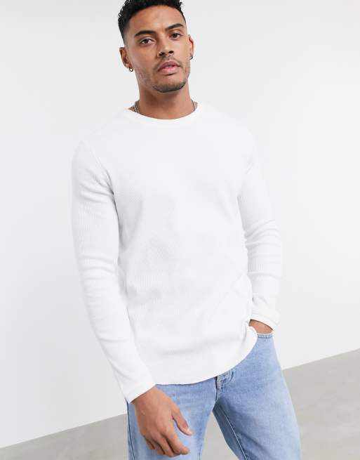 White crew best sale neck jumper