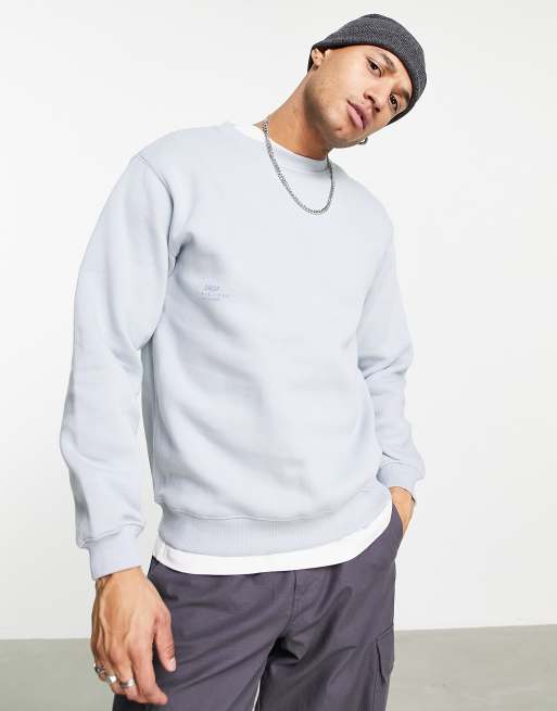 Bershka crew neck sweatshirt in light blue | ASOS