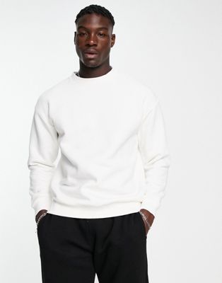 Bershka sweatshirt in white