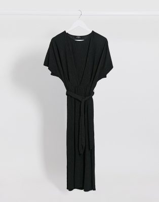 black midi gown