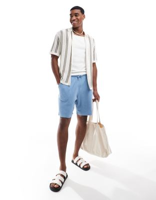 【BERSHKA】TEXTURED STRIPED Tシャツ ベルシュカ Bershka crochet striped shirt in white | ASOS