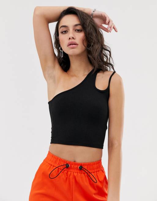 crop top rose bershka