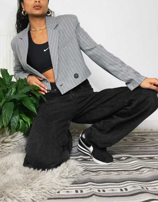 bershka grey cargos