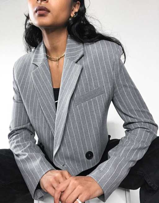 Bershka 2025 striped blazer