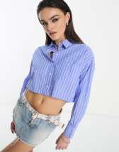 Asos Denim Shirt In Short Sleeve With Acid Overdye Blue, $41, Asos