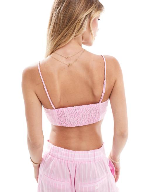 Pink bralette top online