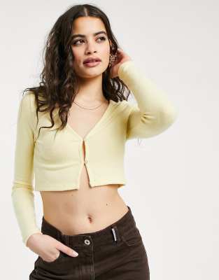 bershka cropped cardigan