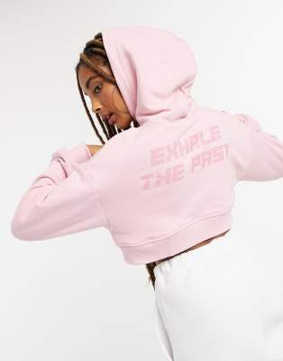 Bershka store pink hoodie