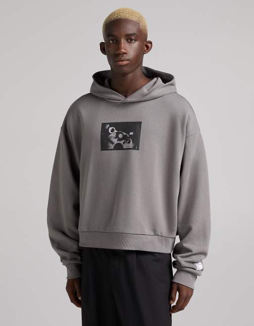 Bershka cropped sale hoodie