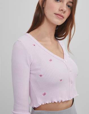 bershka cardigan top