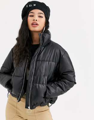 bershka doudoune piumino schnitt kurzem wattierte