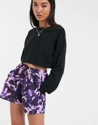 bershka cropped sweatshirt