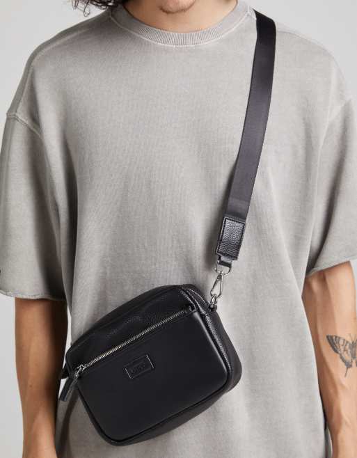 Bershka cross body bag in black | ASOS