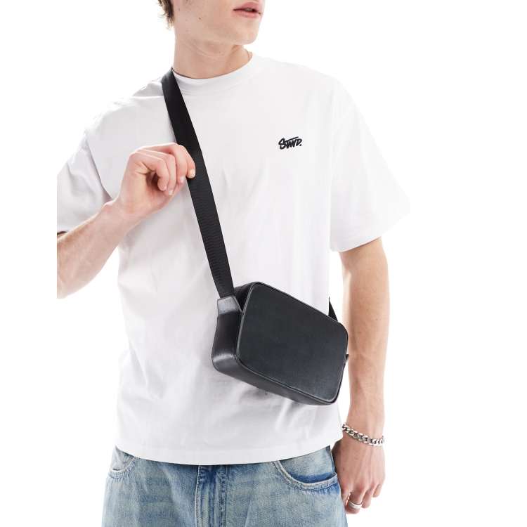 Bershka cross body bag in black | ASOS