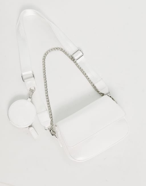 Bershka white bag new arrivals