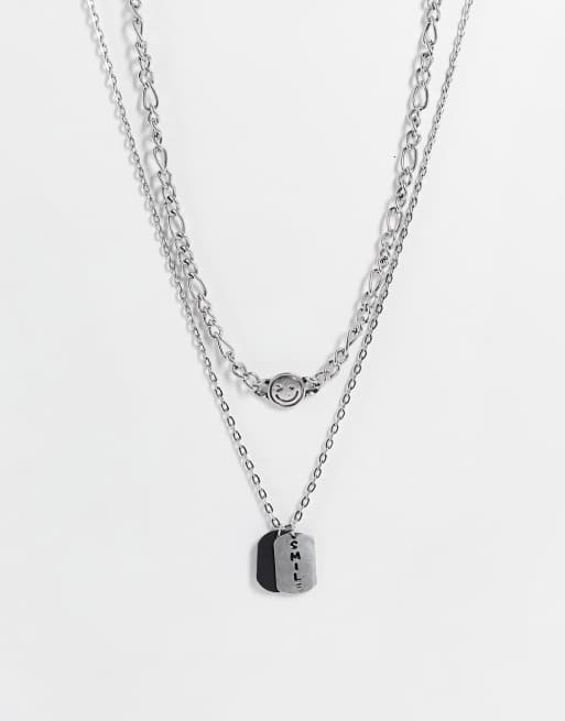 Bershka cross chain in silver