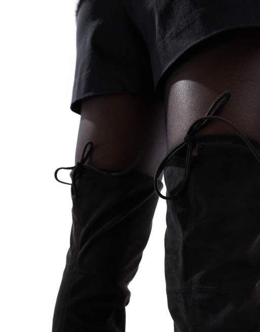 Bershka - Cuissardes extensibles - Noir, 3 de 4