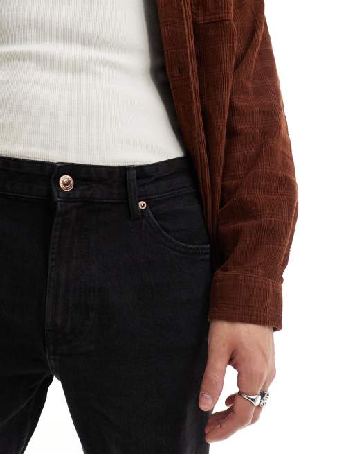 Bershka – Czarne jeansy o prostym kroju, 5 z 5